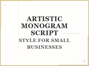 Slim Monogram Fonts for Small Brands