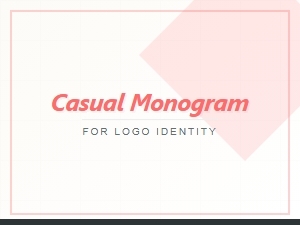 Casual Monogram Script Fonts for Logo Identity
