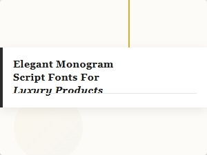 Elegant Monogram Scripts for Luxury Branding